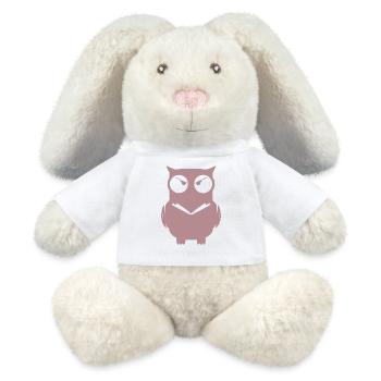 Angry Owl Minimal - MiniFeet® RecycelHase® Creme - Weiß - Vorne