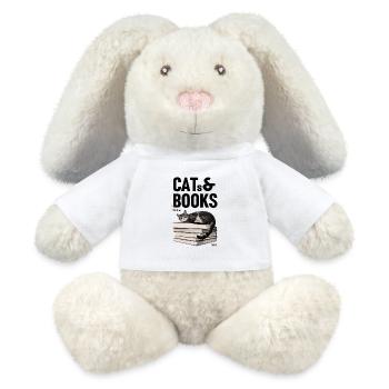 CAT & BOOKS - MiniFeet® RecycelHase® Creme - Weiß - Vorne