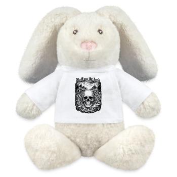 Auf dem Dead Skull Gothic Dark Art Shirt gebaut - MiniFeet® RecycelHase® Creme - Weiß - Vorne