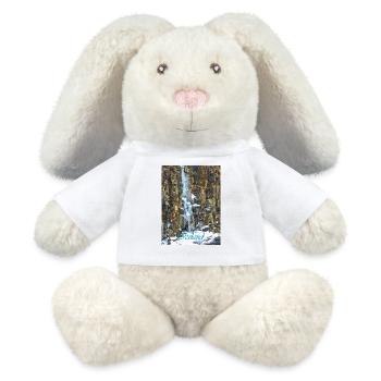 Iceland Waterfall - MiniFeet® RecycelHase® Bunny Cream - white - Front
