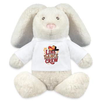 Linedance Crew Line Dance Mannschaft - MiniFeet® RecycelHase® Creme - Weiß - Vorne