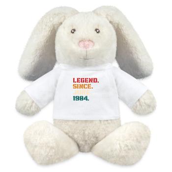 Legende seit Juni 1984 - MiniFeet® RecycelHase® Creme - Weiß - Vorne