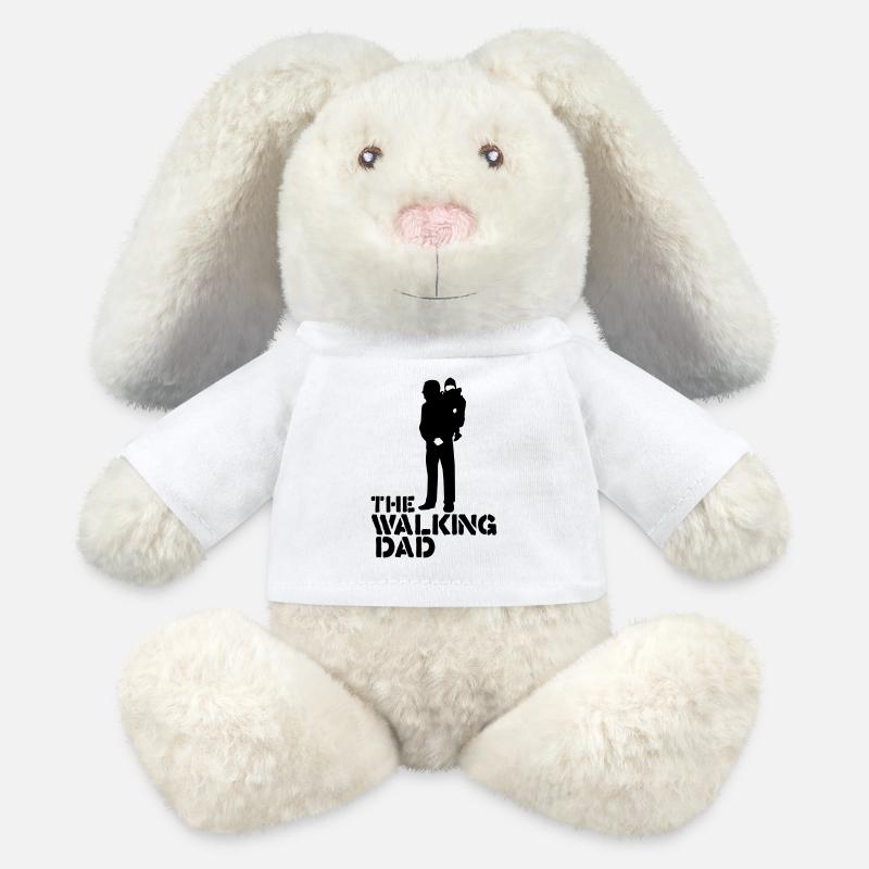 the walking dad - MiniFeet® RecycelHase® Bunny Cream - white