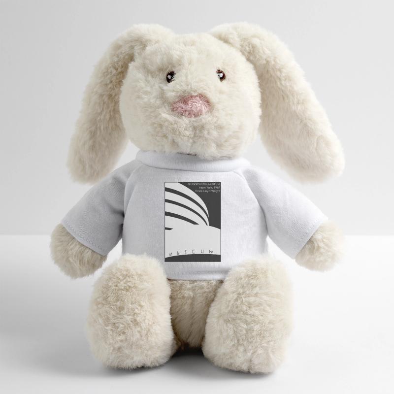Architecture moderne: Musée Guggenheim Lapin en peluche recyclé MiniFeet® Crème