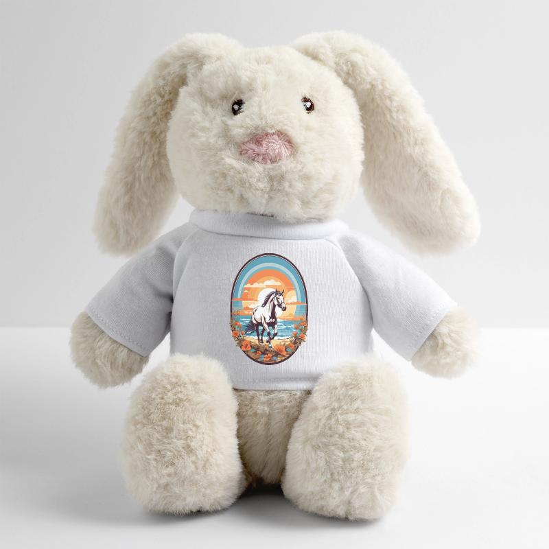 Pferd am Strand MiniFeet® RecycelHase® Creme