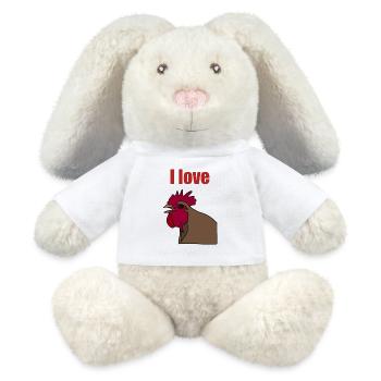 I love… - MiniFeet® RecycelHase® Creme - Weiß - Vorne