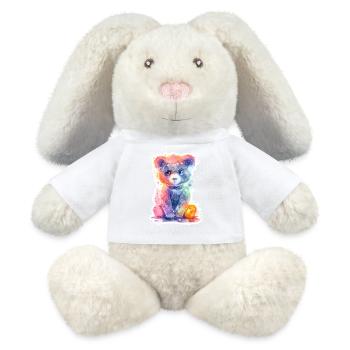 Neon Baer - MiniFeet® RecycelHase® Creme - Weiß - Vorne