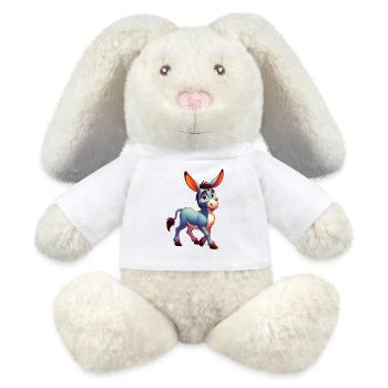 Esel-Maultier - MiniFeet® RecycelHase® Creme - Weiß - Vorne