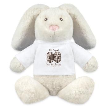 Elite Squad 98 – New York League Retro Streetwear - MiniFeet® RecycelHase® Creme - Weiß - Vorne