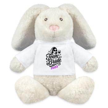 Team Braut 2025 - MiniFeet® RecycelHase® Creme - Weiß - Vorne