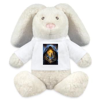 Hooded Inferno Forest - MiniFeet® RecycelHase® Bunny Cream - white - Front