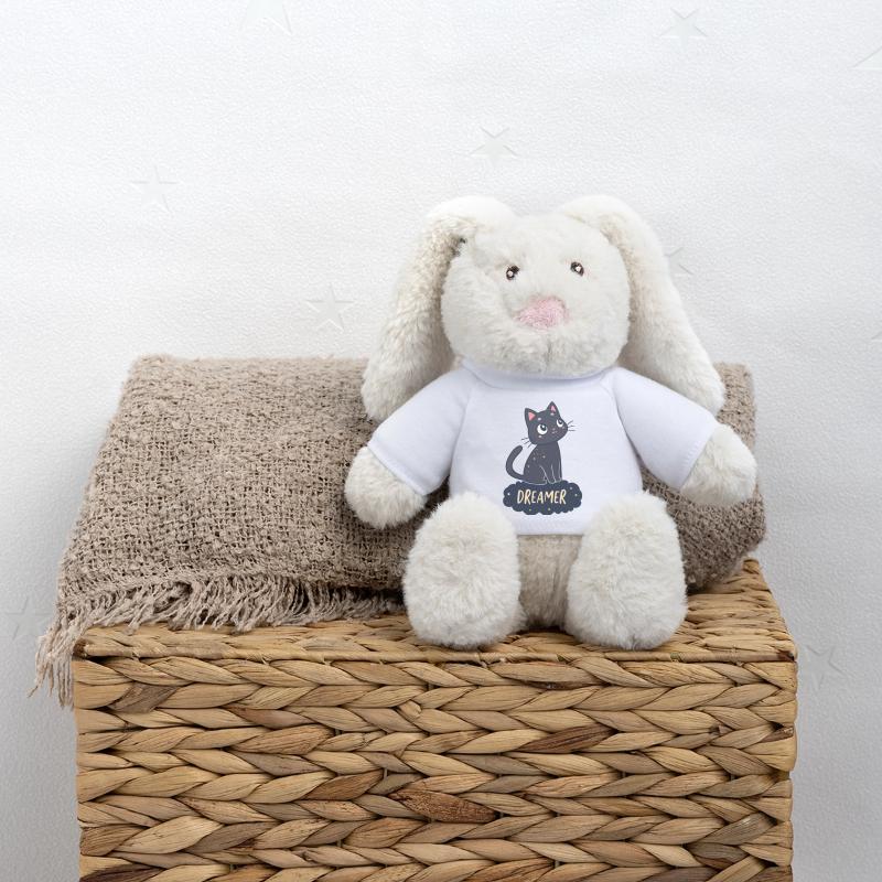 Dreamy Cat Starry Night MiniFeet® RecycelHase® Bunny Cream