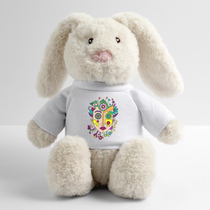 Kaleidoscopic split face MiniFeet® RecycelHase® Bunny Cream