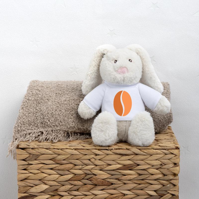 Coffee Bean Bean Flat Icon MiniFeet® RecycelHase® Bunny Cream
