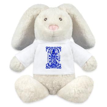 Sainte Bonne Sardine Marseille - Lapin en peluche recyclé MiniFeet® Crème - blanc - Devant