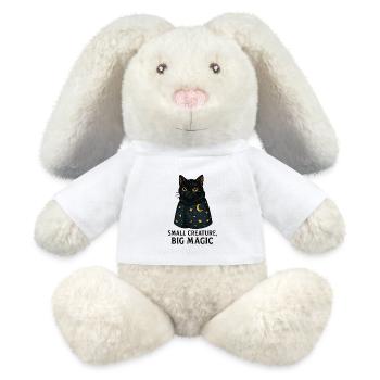 Mondnacht Katze Sternencape - MiniFeet® RecycelHase® Creme - Weiß - Vorne