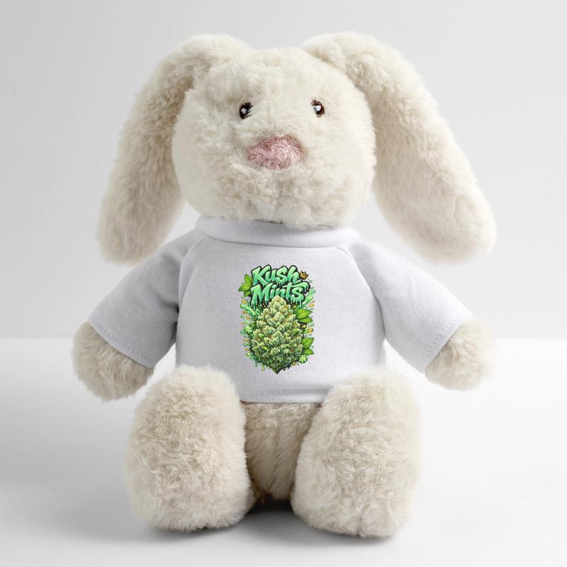 Kush Mints Graffiti Bud Print MiniFeet® RecycelHase® Creme