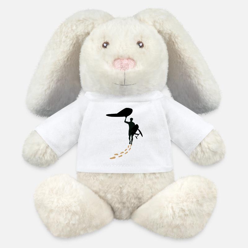 Wingfoiler with footsteps - MiniFeet® RecycelHase® Bunny Cream - white