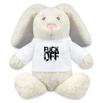 Fuck Off Abdruck - MiniFeet® RecycelHase® Creme - Weiß - Vorne