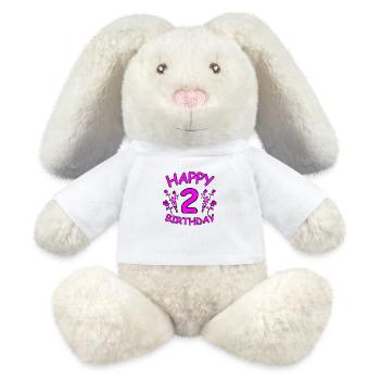 Birthday - MiniFeet® RecycelHase® Bunny Cream - white - Front