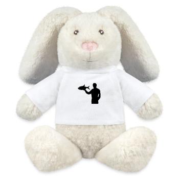Angeln - MiniFeet® RecycelHase® Creme - Weiß - Vorne
