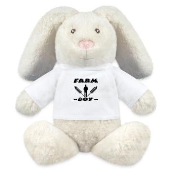 Ferme - Lapin en peluche recyclé MiniFeet® Crème - blanc - Devant