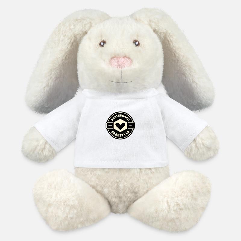 LOGO SKATEBOARD - MiniFeet® RecycelHase® Bunny Cream - white