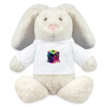 Cube - MiniFeet® RecycelHase® Bunny Cream - white - Front