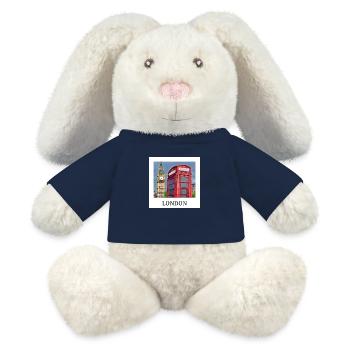 Big Ben of London - MiniFeet® RecycelHase® Bunny Cream - french navy - Front