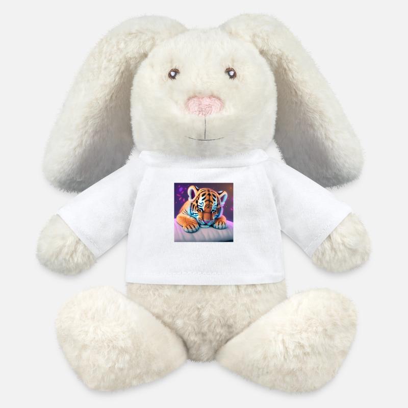 Tiger - MiniFeet® RecycelHase® Creme - Weiß