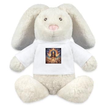 Univers de Spiritualité - Lapin en peluche recyclé MiniFeet® Crème - blanc - Devant