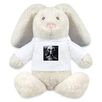 Astronomie - Lapin en peluche recyclé MiniFeet® Crème - blanc - Devant