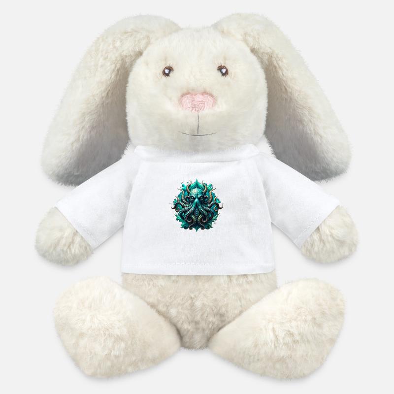 octopuses - MiniFeet® RecycelHase® Bunny Cream - white