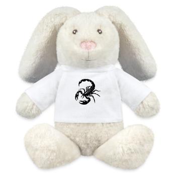Skorpion, scorpion, geschenk - MiniFeet® RecycelHase® Creme - Weiß - Vorne
