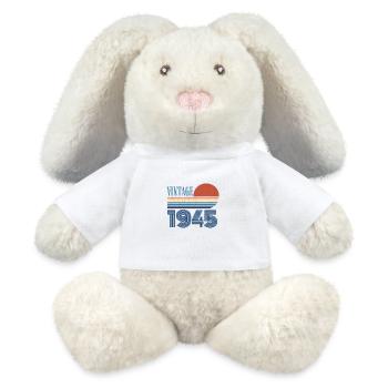 Jahrgang 1945 - MiniFeet® RecycelHase® Creme - Weiß - Vorne