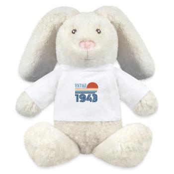 Jahrgang 1943 - MiniFeet® RecycelHase® Creme - Weiß - Vorne