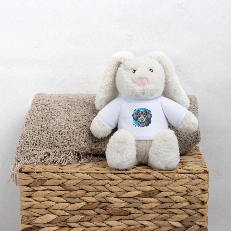 teckel Lapin en peluche recyclé MiniFeet® Crème