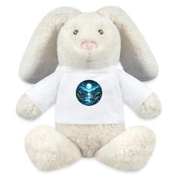 Magie de la Lune - Lapin en peluche recyclé MiniFeet® Crème - blanc - Devant