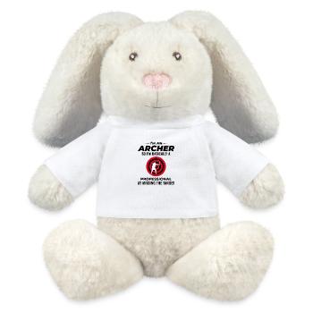 Tir à l’arc Cibles Archer Bullseye Tir Sport - Lapin en peluche recyclé MiniFeet® Crème - blanc - Devant