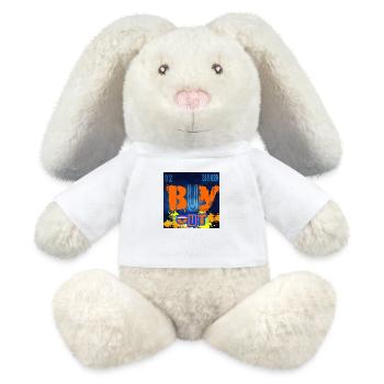 BUY OUT CHEMISTRY - Lapin en peluche recyclé MiniFeet® Crème - blanc - Devant