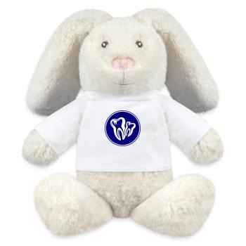 Dentiste Dentiste Dentaire Icône - Lapin en peluche recyclé MiniFeet® Crème - blanc - Devant
