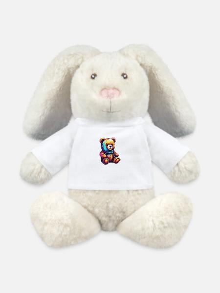 Teddybär / Kuscheltier / Stofftier / Geschenkidee - MiniFeet® RecycelHase® Creme - Weiß