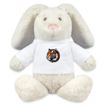 Tiger Tiger Cat: Eine königliche Katze - MiniFeet® RecycelHase® Creme - Weiß - Vorne
