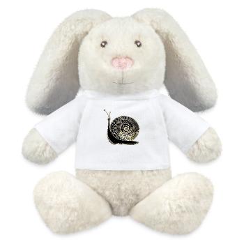 Schnecke - MiniFeet® RecycelHase® Creme - Weiß - Vorne