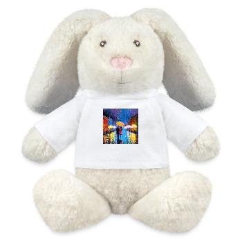 Lights of Night - MiniFeet® RecycelHase® Bunny Cream - white - Front