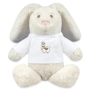 Des vibrations étonnantes - Lapin en peluche recyclé MiniFeet® Crème - blanc - Devant