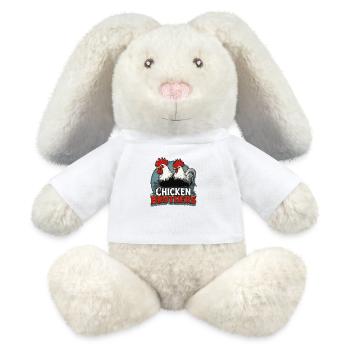 Chicken Brothers 342307 - Lapin en peluche recyclé MiniFeet® Crème - blanc - Devant