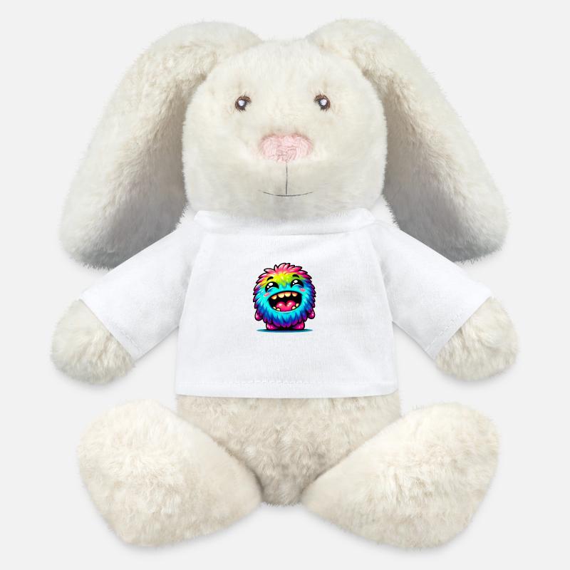 Kleines süsses Monster - MiniFeet® RecycelHase® Creme - Weiß
