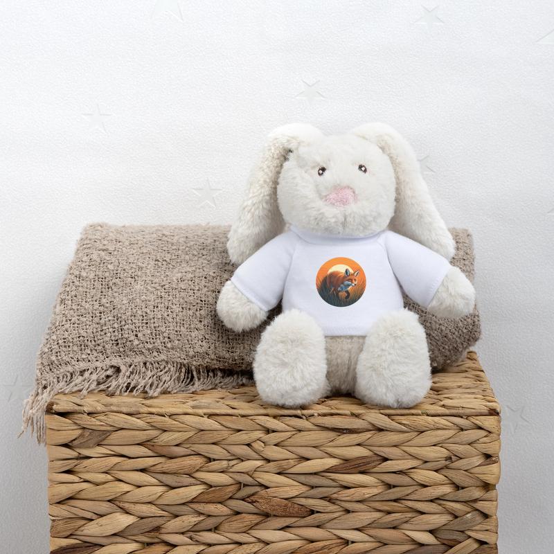 Fox at sunset MiniFeet® RecycelHase® Bunny Cream