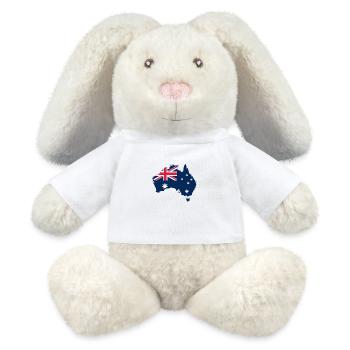 Australien - MiniFeet® RecycelHase® Creme - Weiß - Vorne